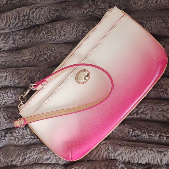 Coach Pink and Cream Women\'s Clutch